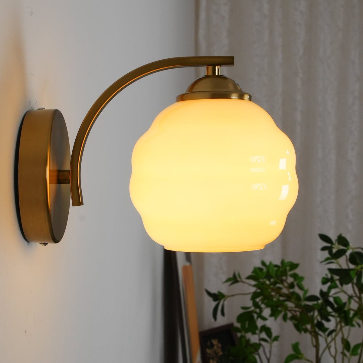 Veloelia aplique de pared Art Deco Vintage vidrio