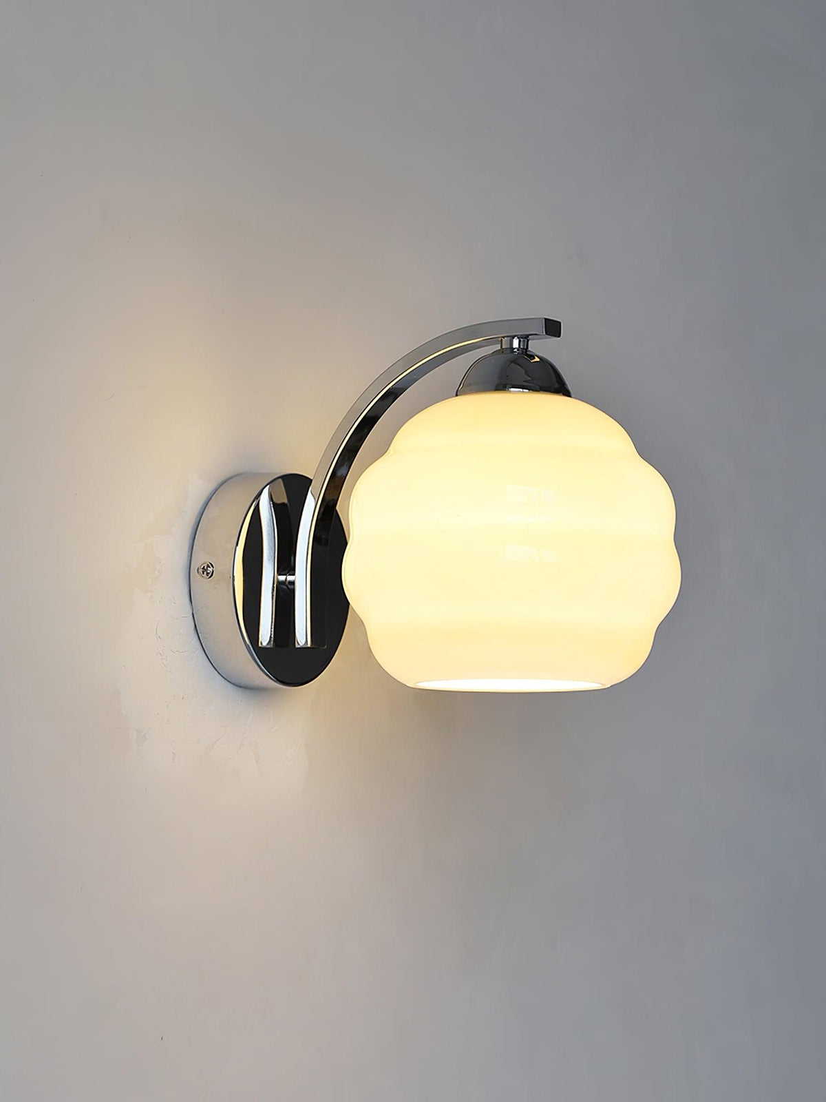 Eiraaine aplique de pared Art Deco vidrio Cromo