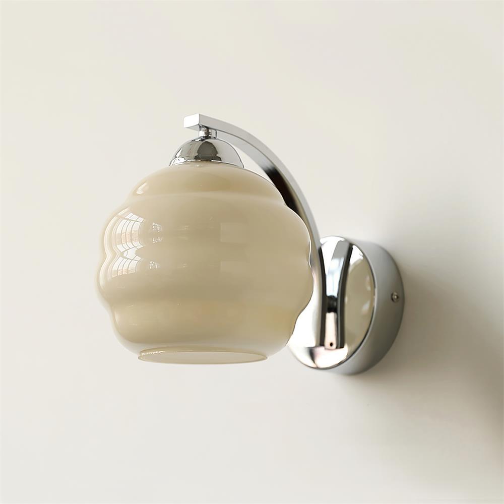 Eiraaine aplique de pared Art Deco vidrio Cromo