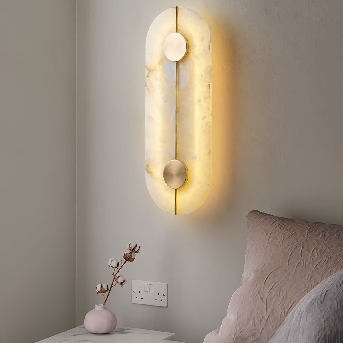 Aplique de pared Artístico Dolomite cobre estilo