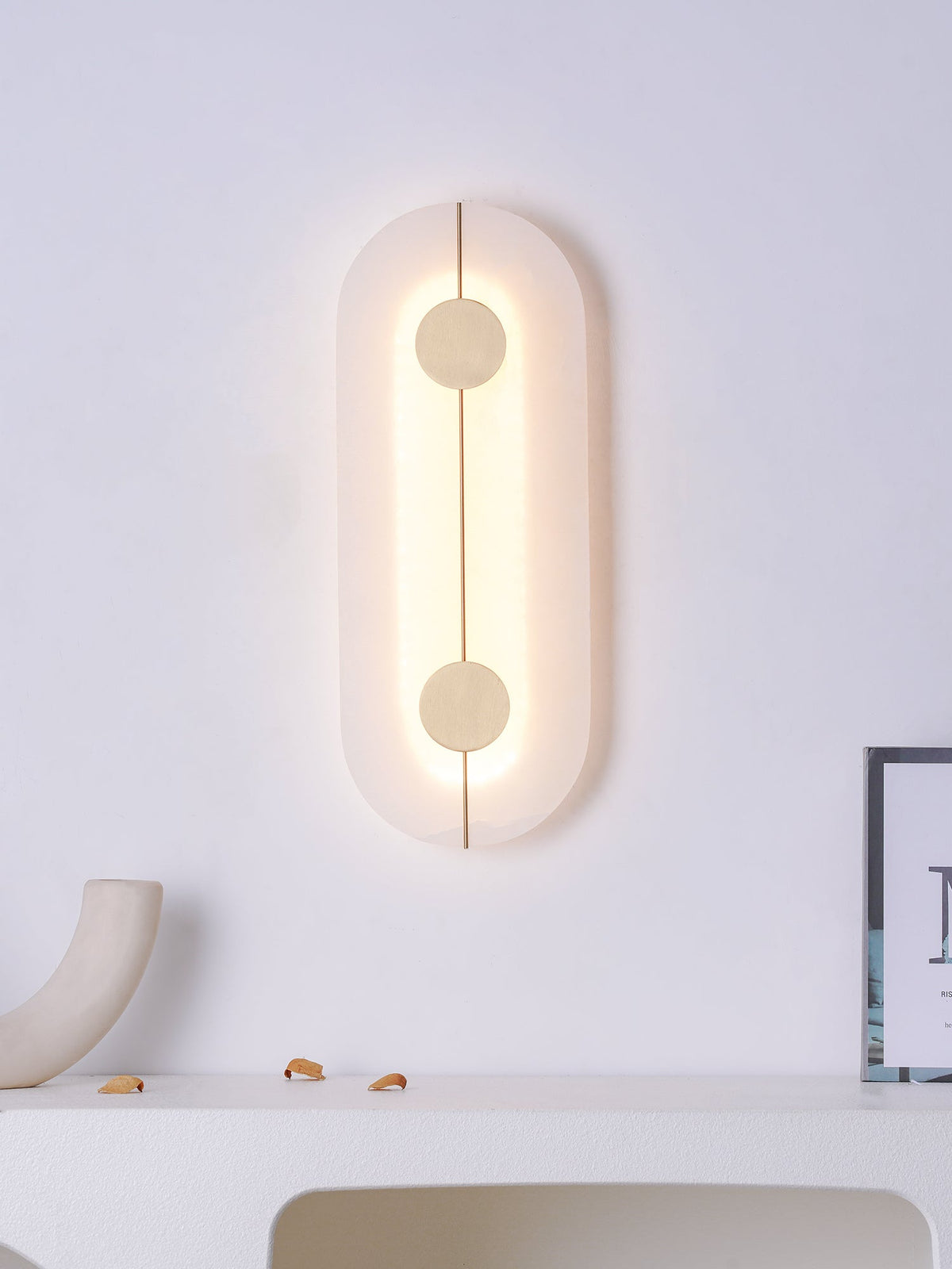 Aplique de pared Artístico Dolomite cobre estilo