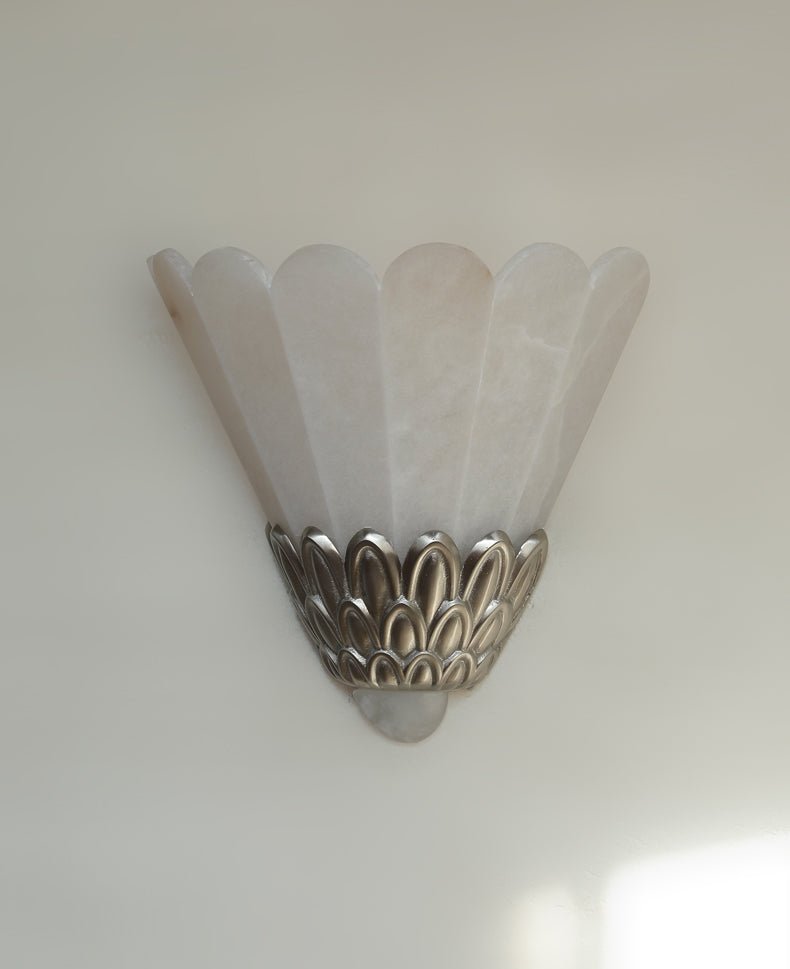 Marbe aplique de pared Vintage alabastro con pétal