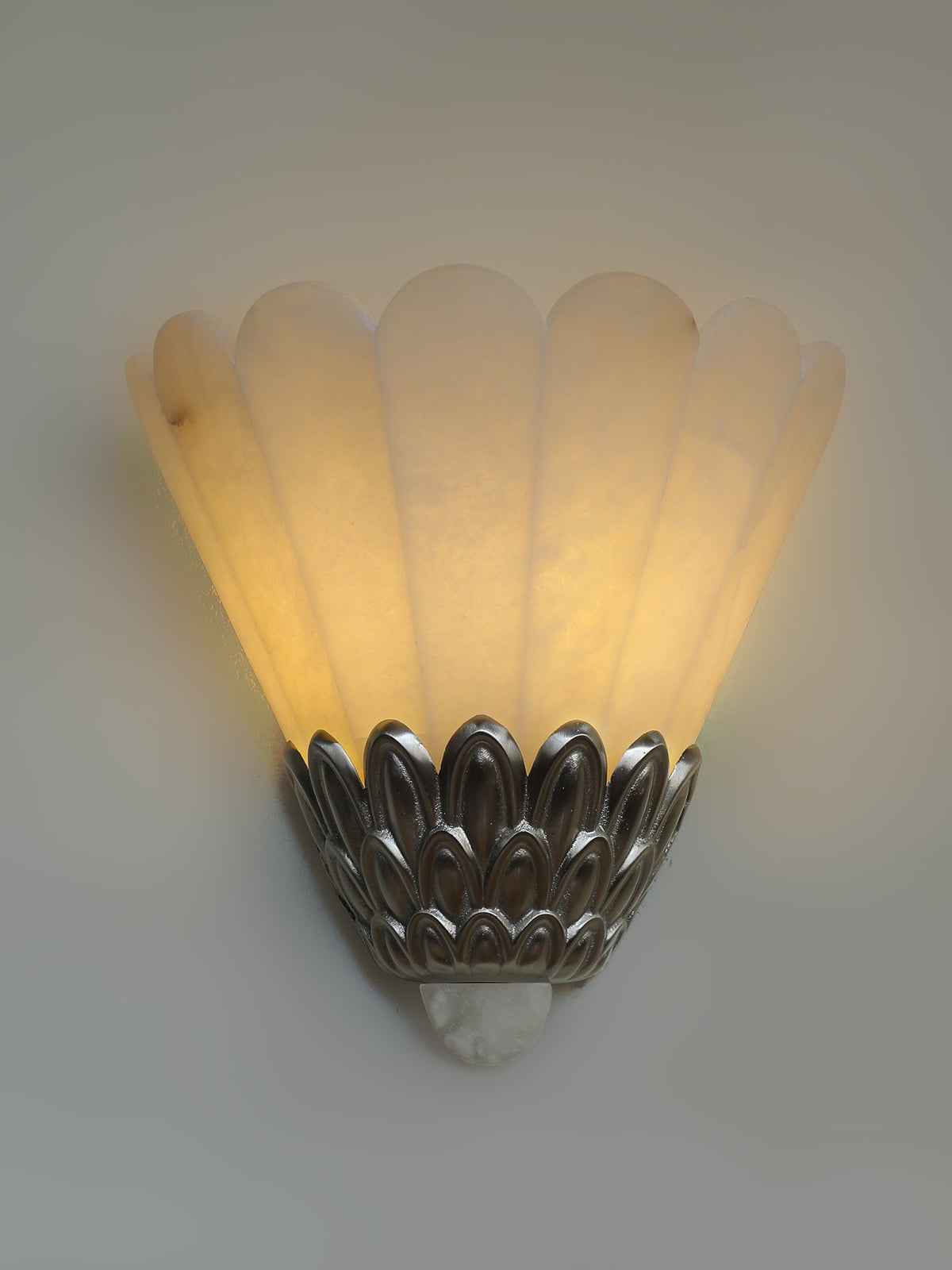 Marbe aplique de pared Vintage alabastro con pétal