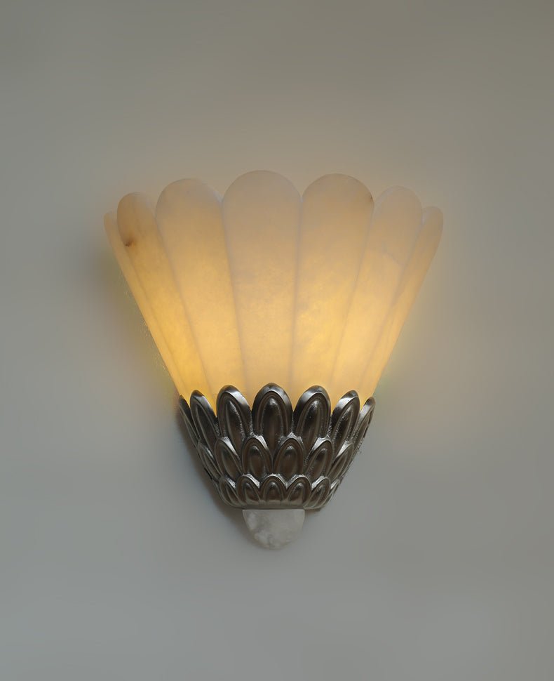 Marbe aplique de pared Vintage alabastro con pétal
