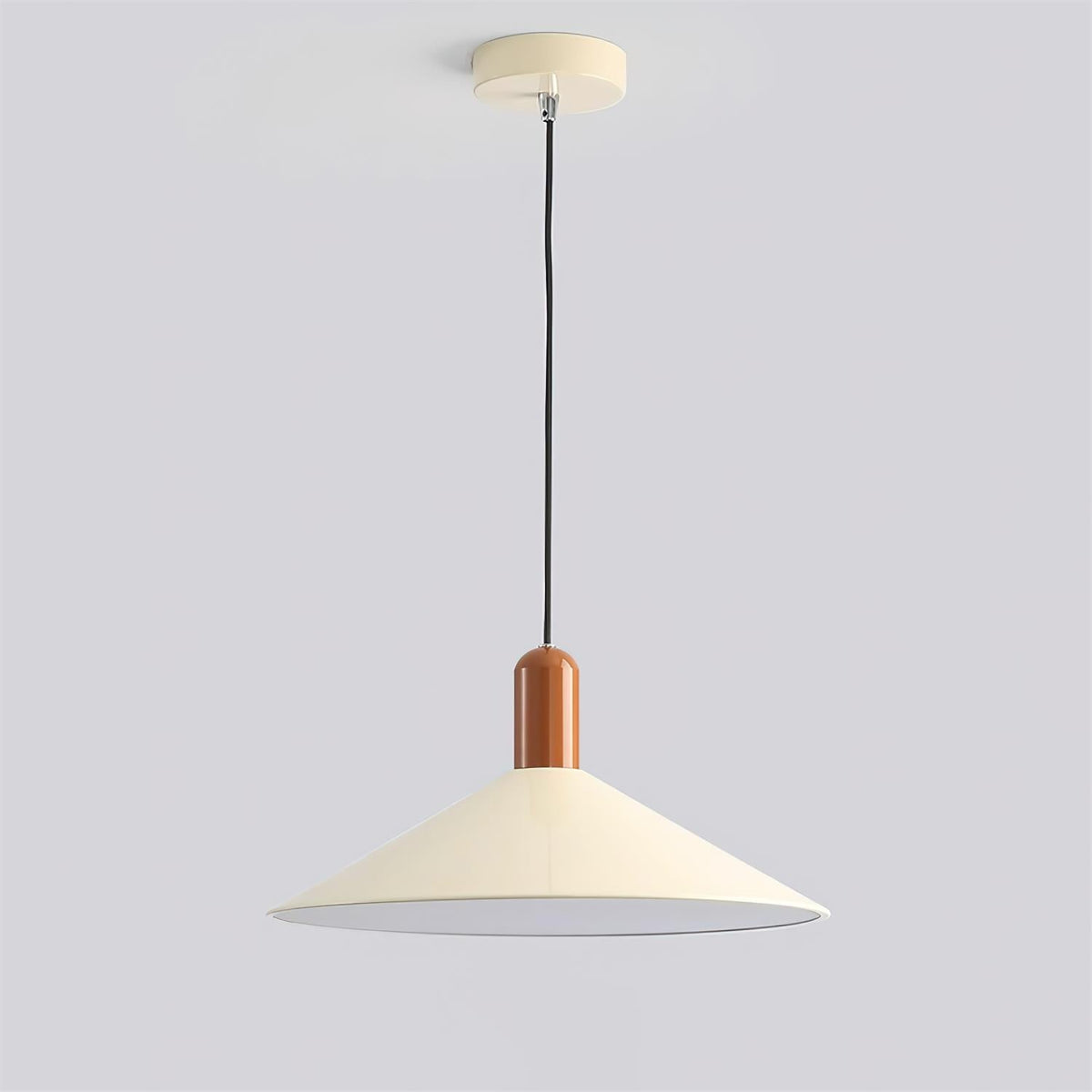 Lámpara colgante LED minimalista cónica para comedor