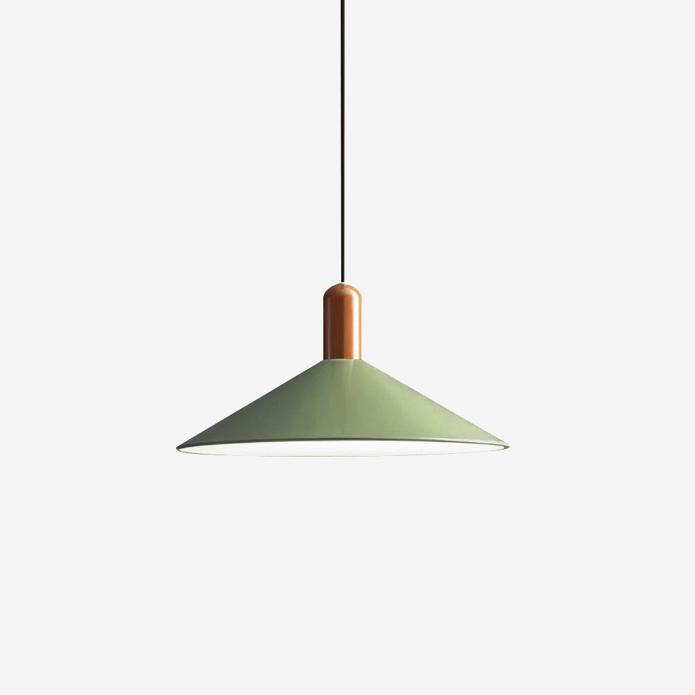 Lámpara colgante LED minimalista cónica para comedor