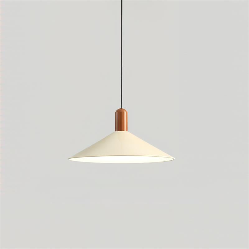 Lámpara colgante LED minimalista cónica para comedor