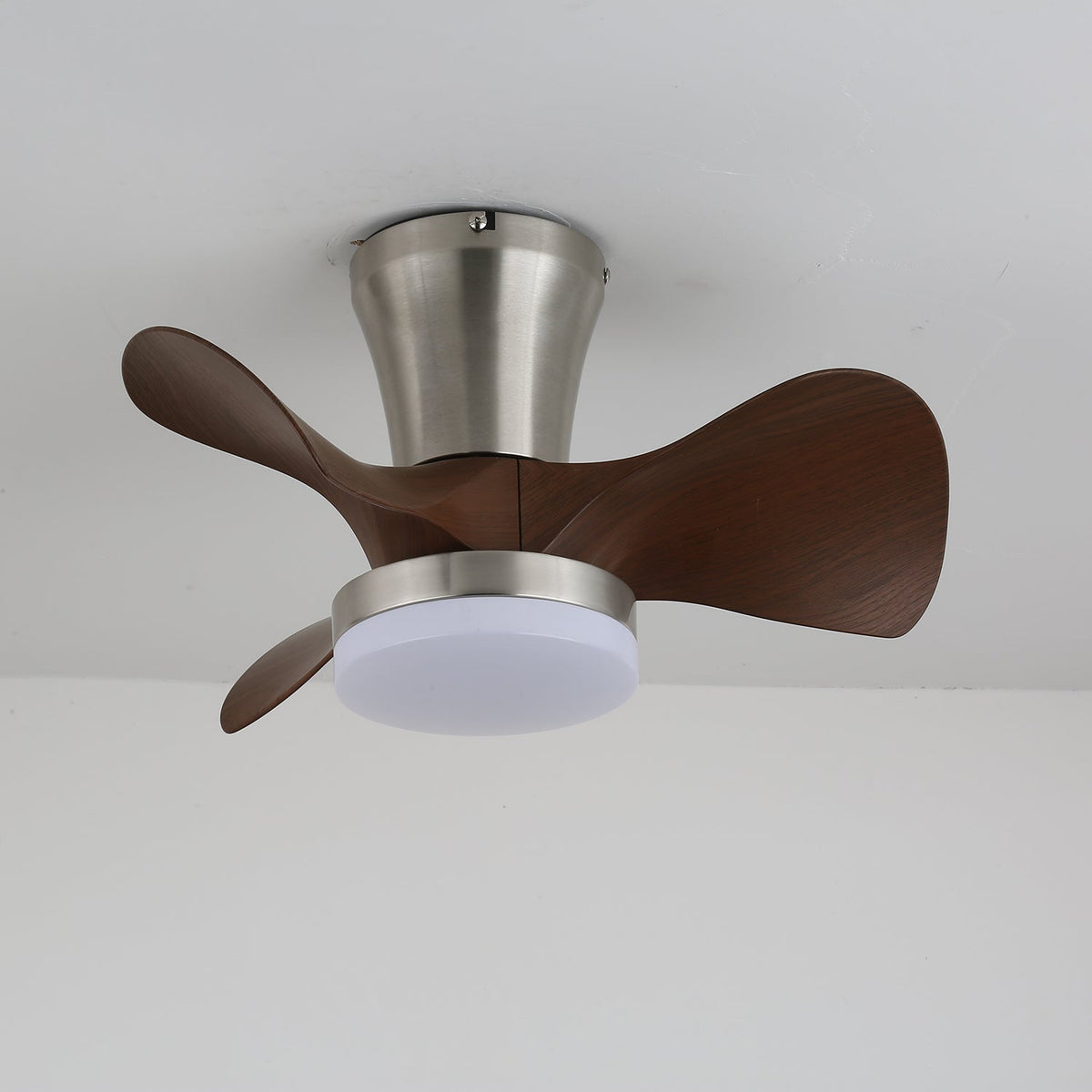 Nera ventilador de techo con luz moderno de madera