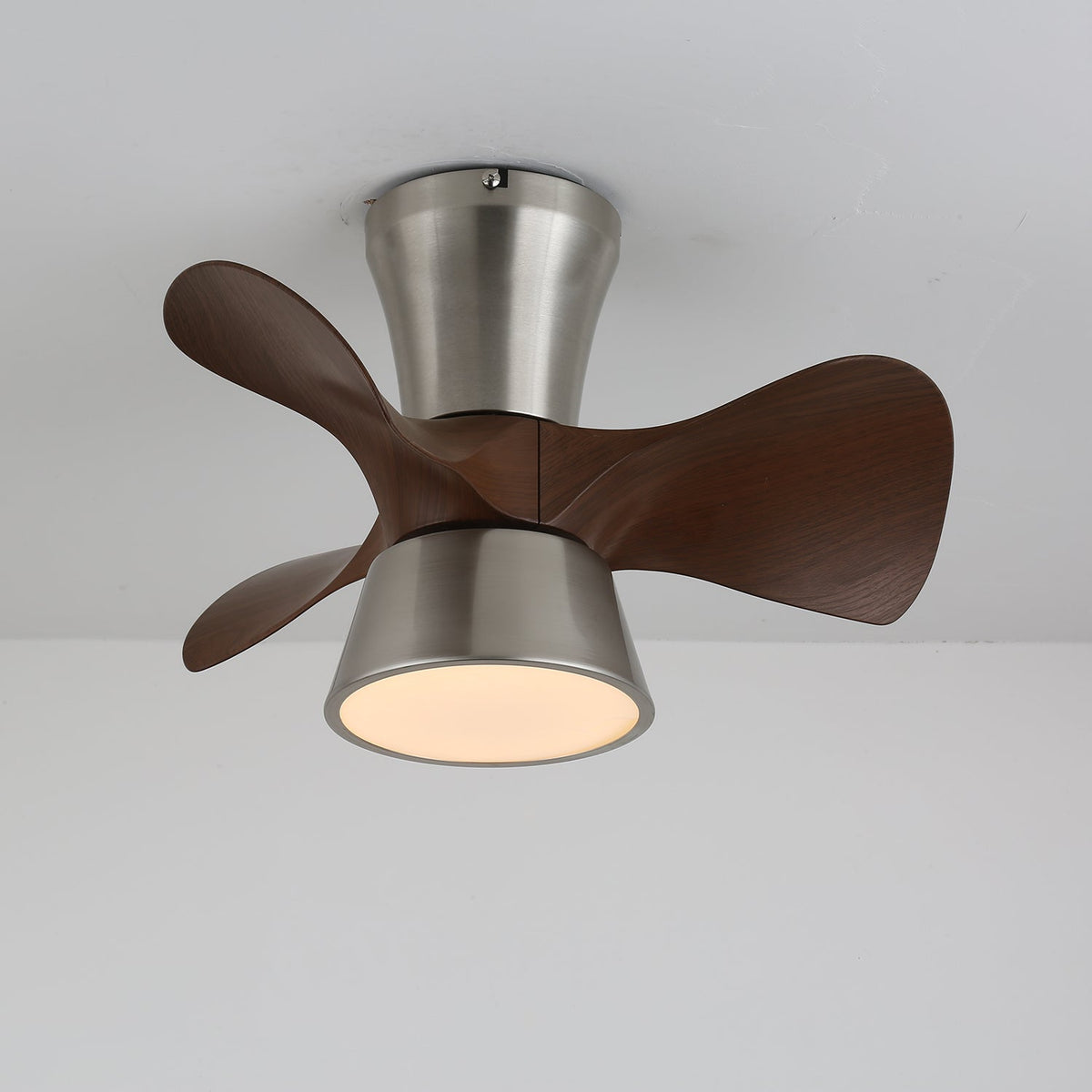 Nera ventilador de techo con luz moderno de madera