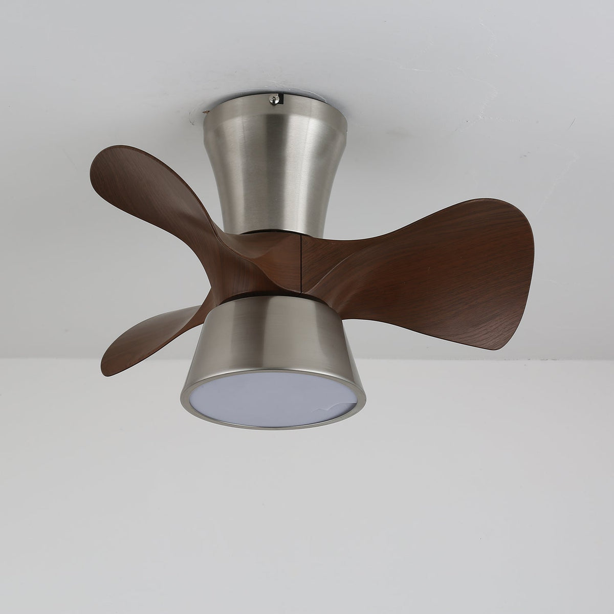 Nera ventilador de techo con luz moderno de madera