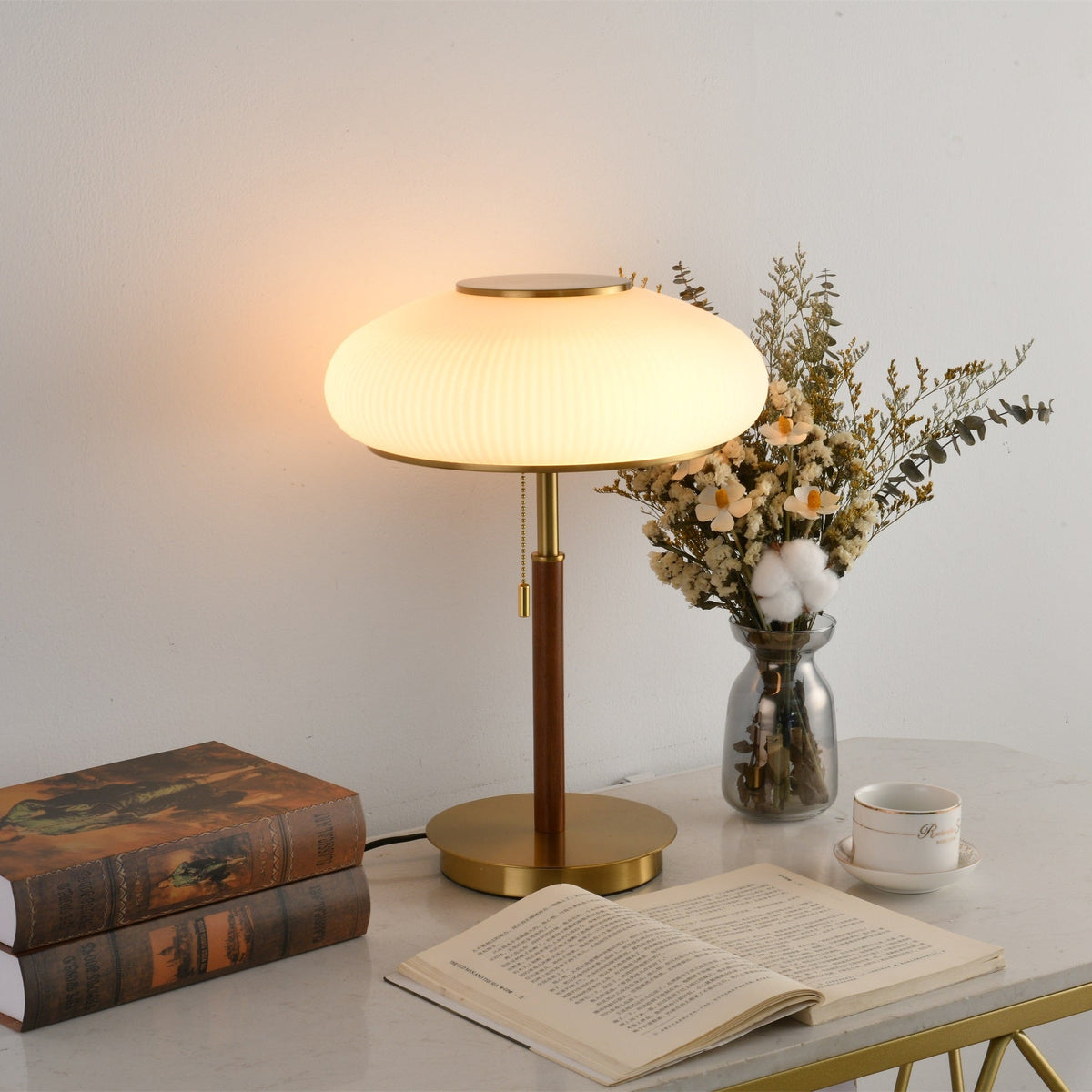 Dex lámpara de mesa moderna de vidrio