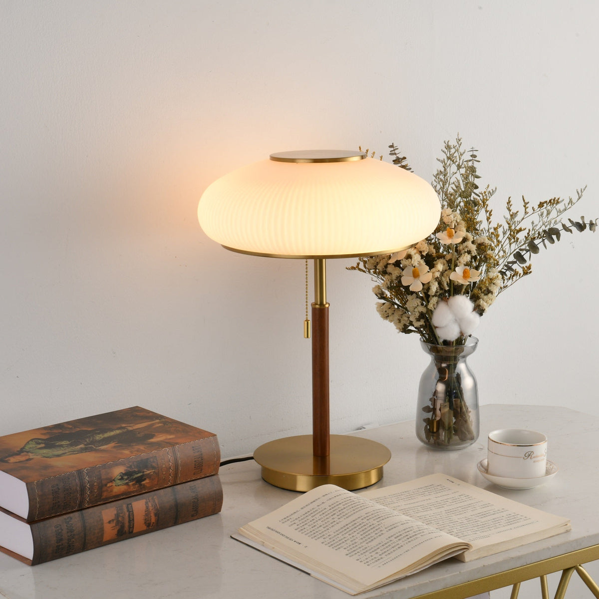 Dex lámpara de mesa moderna de vidrio