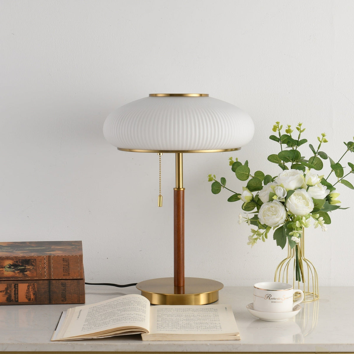 Dex lámpara de mesa moderna de vidrio
