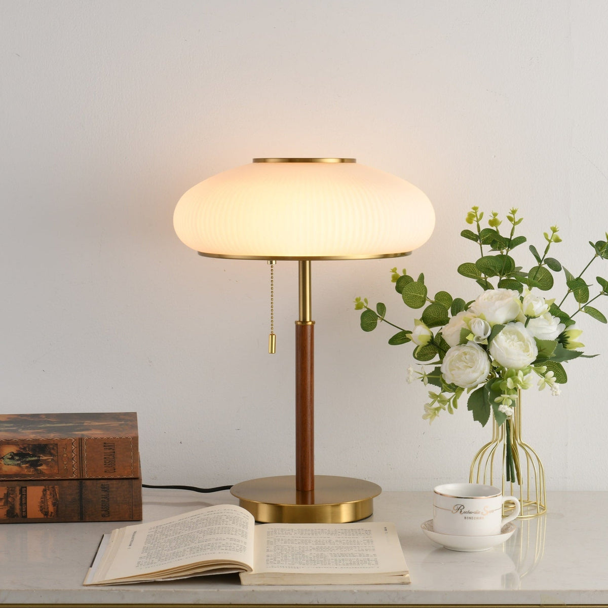 Dex lámpara de mesa moderna de vidrio