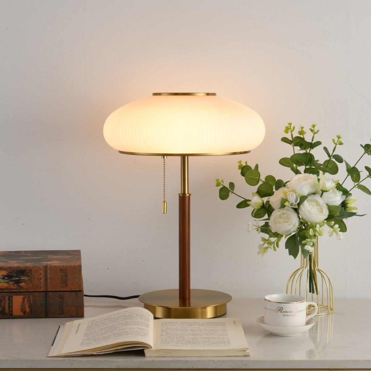 Dex lámpara de mesa moderna de vidrio