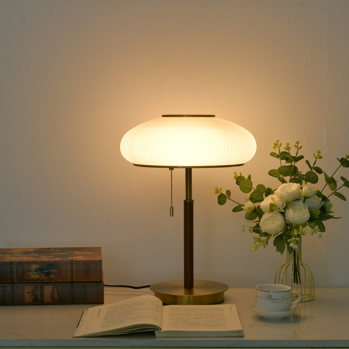 Dex lámpara de mesa moderna de vidrio