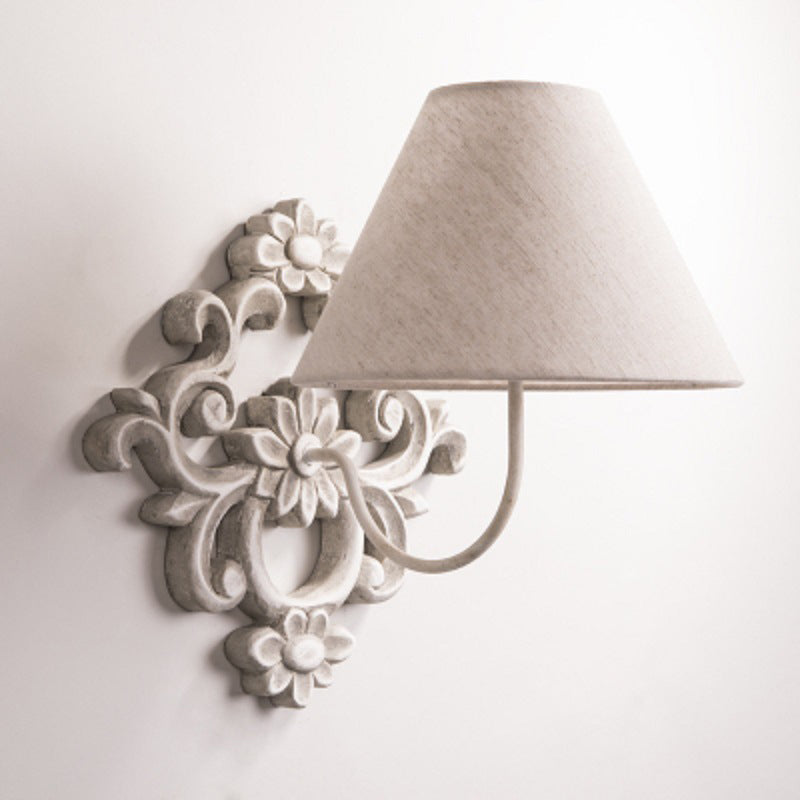 Alvuvys aplique de pared moderno de tela y metal