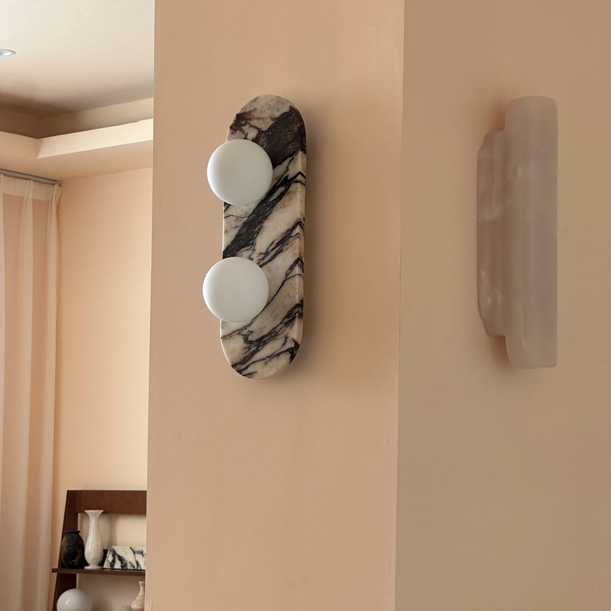 Alvuvyo aplique de pared moderno de mármol