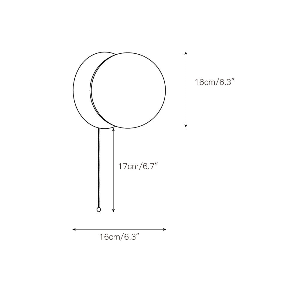 Norisaria aplique de pared travertino vidrio