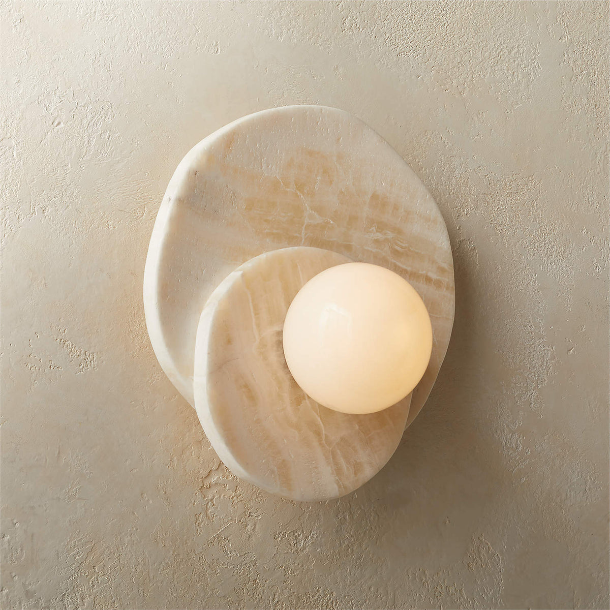 Alorarae aplique de pared alabastro orgánico