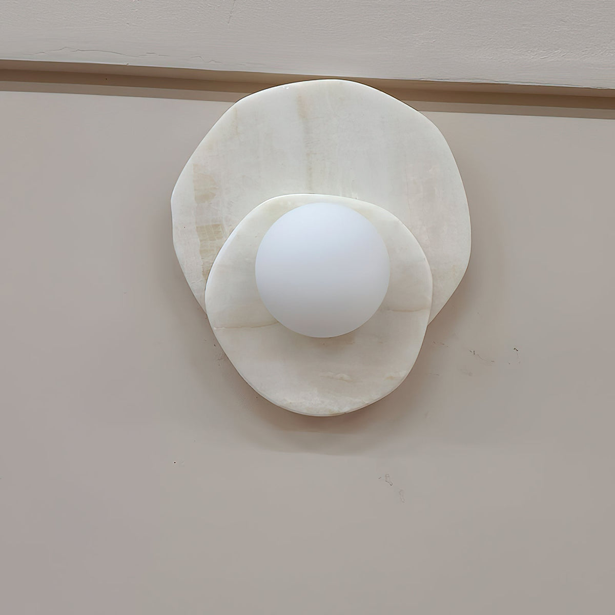 Alorarae aplique de pared alabastro orgánico
