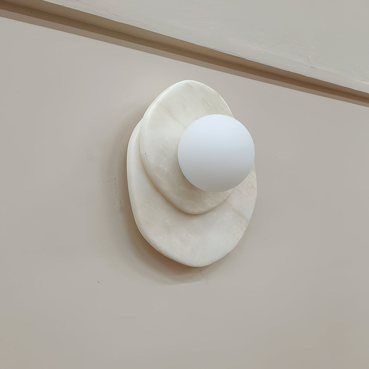 Alorarae aplique de pared alabastro orgánico
