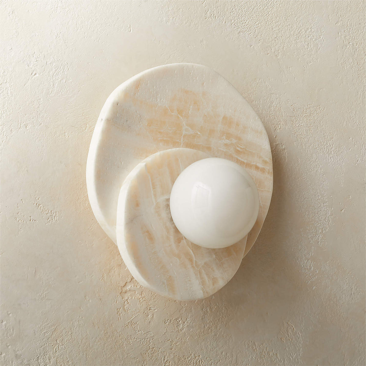 Alorarae aplique de pared alabastro orgánico