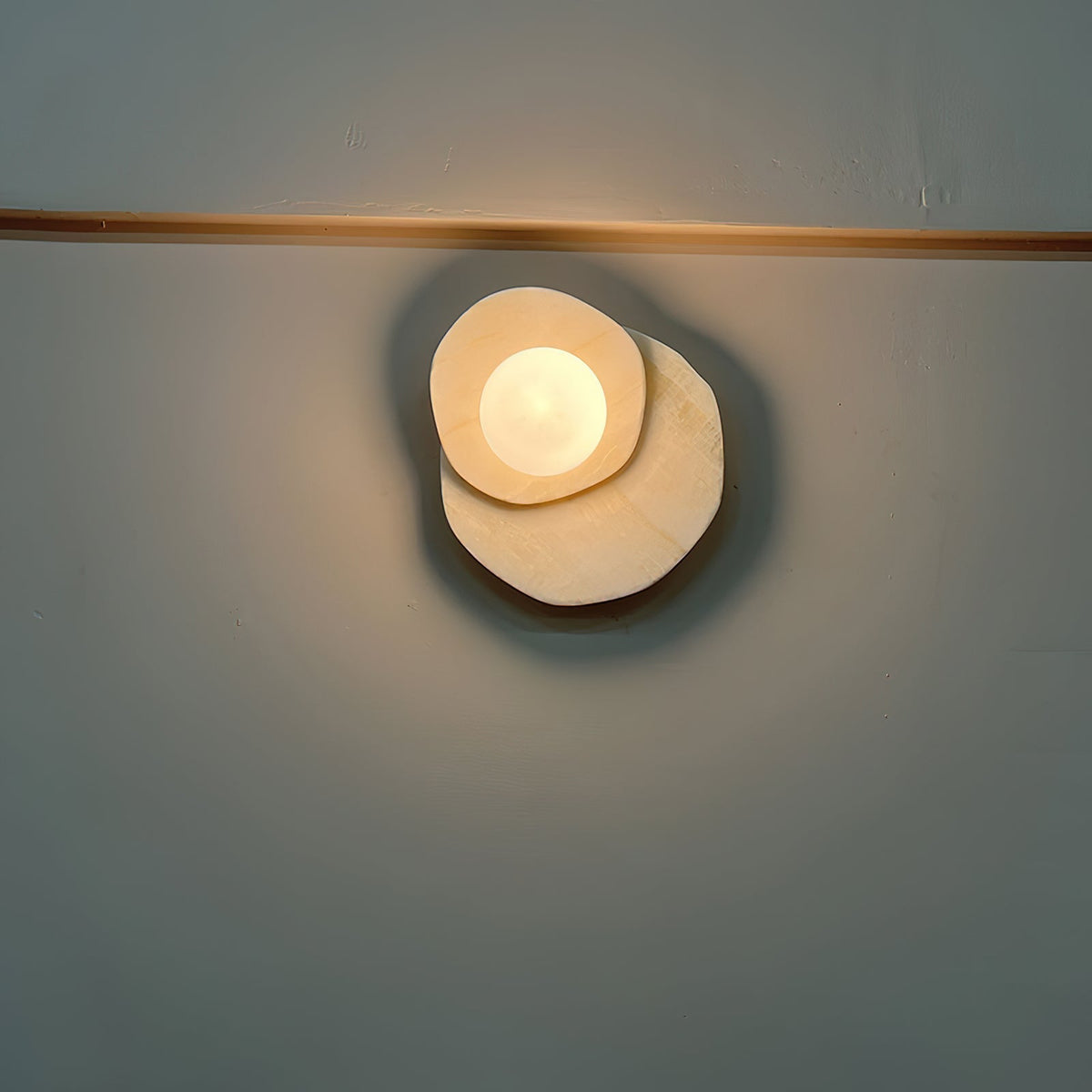 Alorarae aplique de pared alabastro orgánico