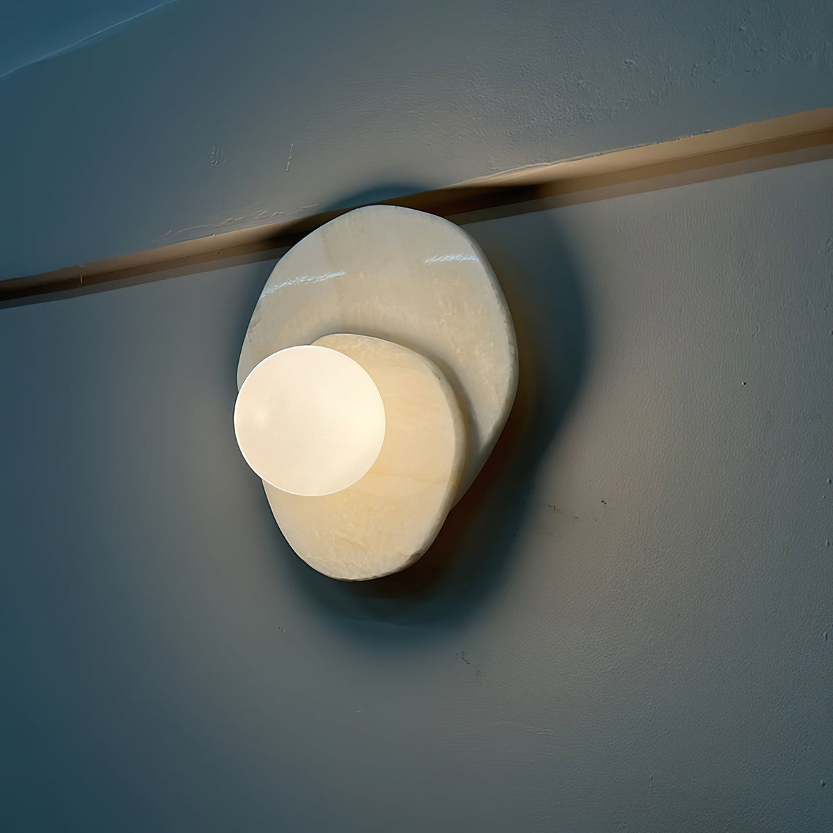 Alorarae aplique de pared alabastro orgánico