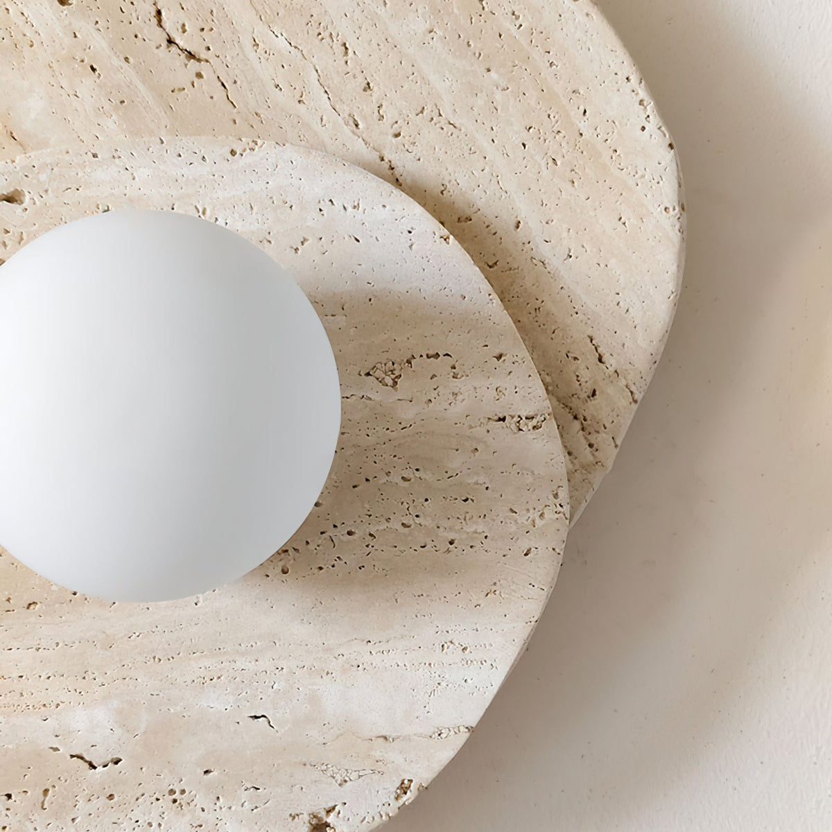 Astr aplique de pared moderno minimalista único de piedra y vidrio