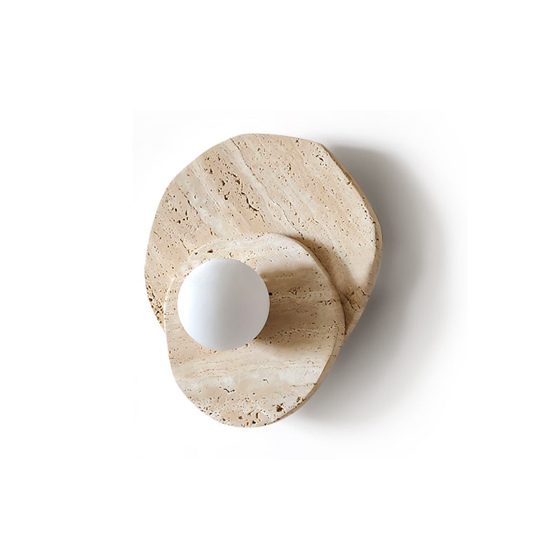 Astr aplique de pared moderno minimalista único de piedra y vidrio