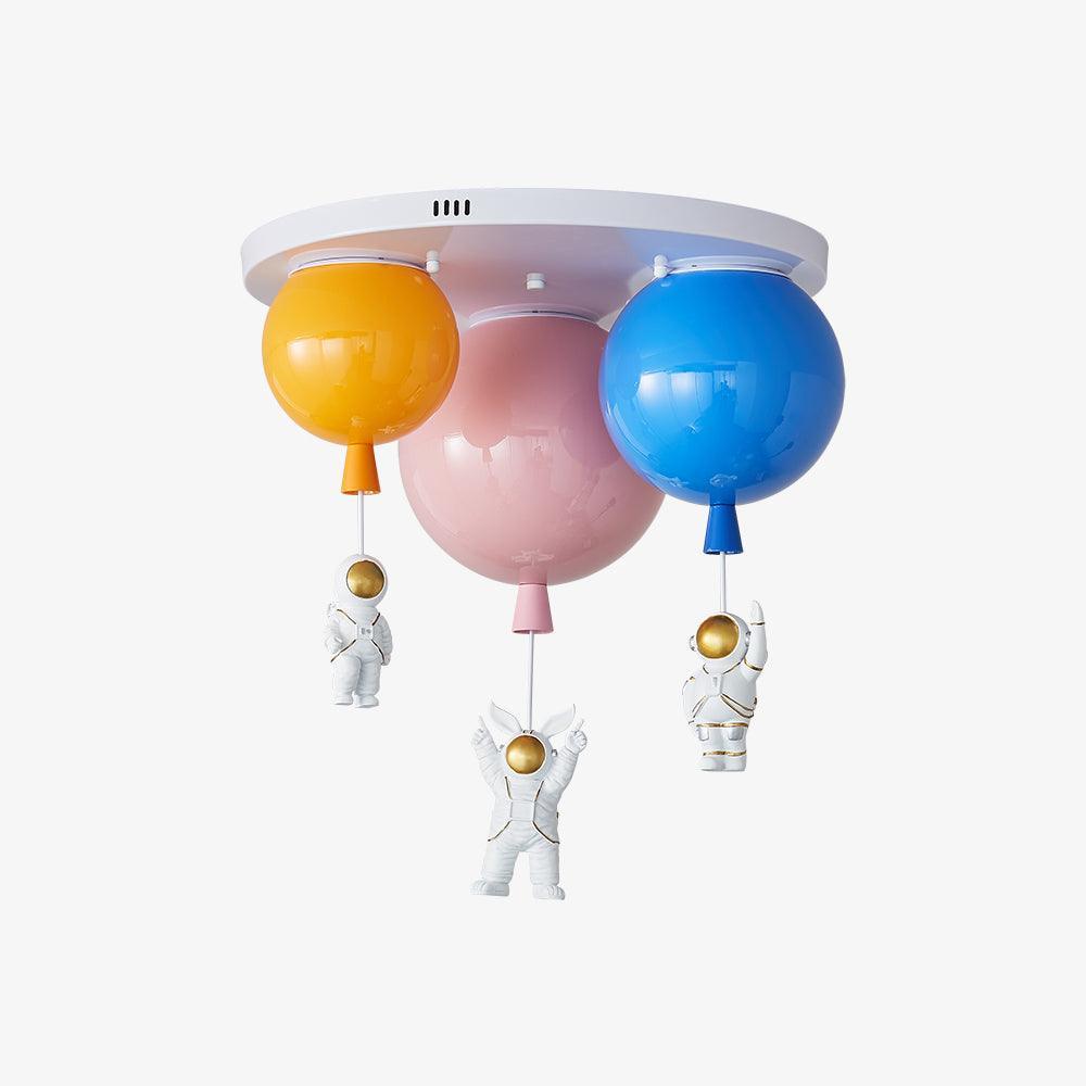 Lumanelle lámpara de techo Astronaut Glossy Balloon para habitación infantil