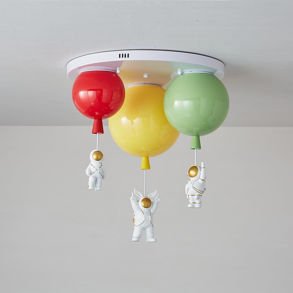 Lumanelle lámpara de techo Astronaut Glossy Balloon para habitación infantil