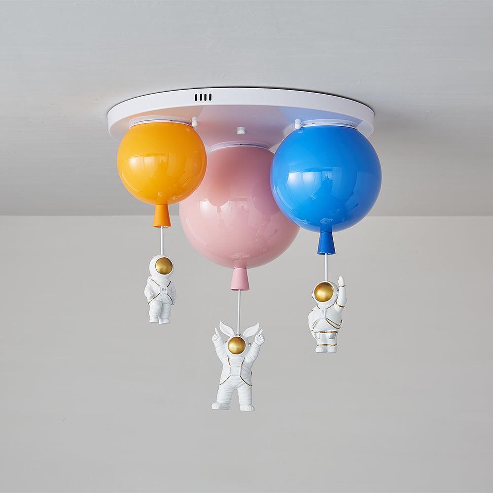 Lumanelle lámpara de techo Astronaut Glossy Balloon para habitación infantil