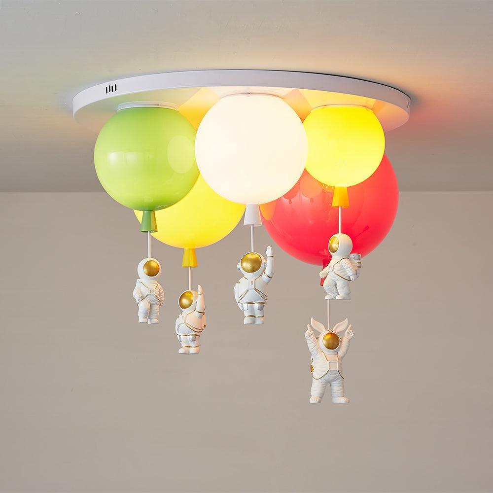 Lumanelle lámpara de techo Astronaut Glossy Balloon para habitación infantil