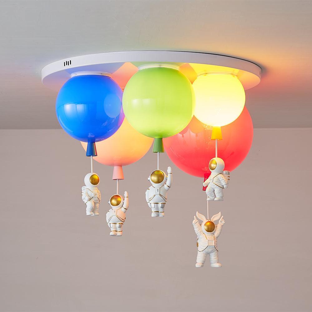 Lumanelle lámpara de techo Astronaut Glossy Balloon para habitación infantil