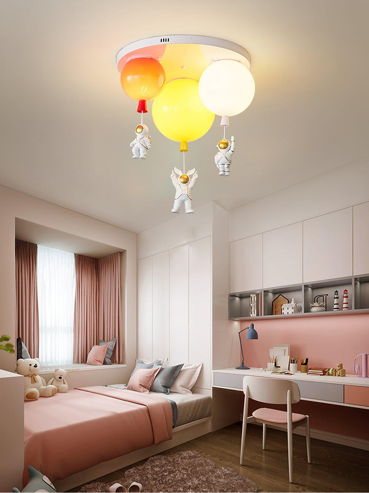 Lumanelle lámpara de techo Astronaut Glossy Balloon para habitación infantil