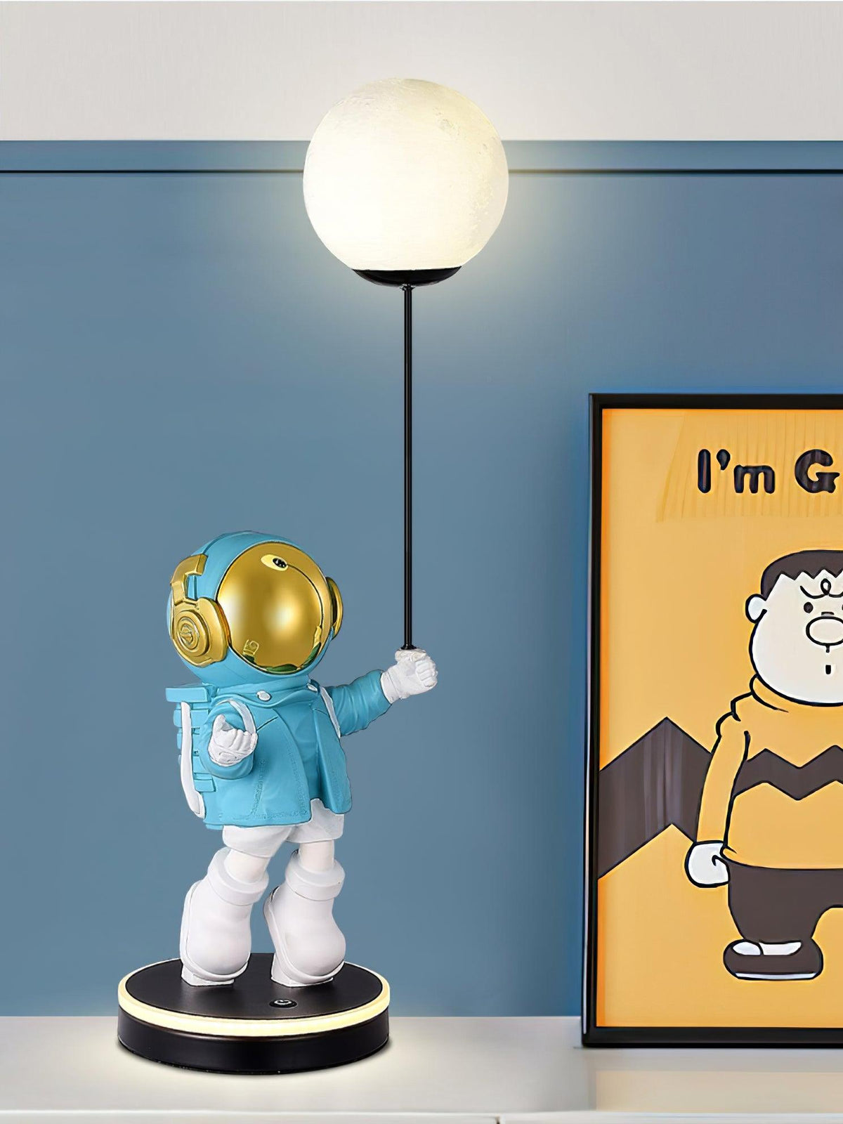 Stellar lámpara de mesa Astronauta y Planeta