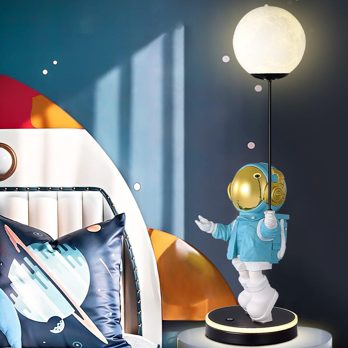 Stellar lámpara de mesa Astronauta y Planeta