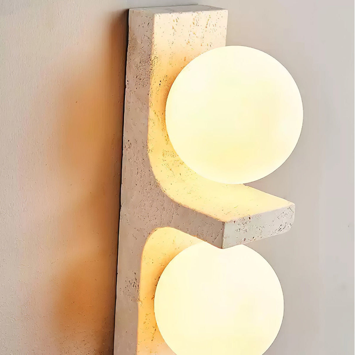 Eirikuvys aplique de pared moderno minimalista de travertino