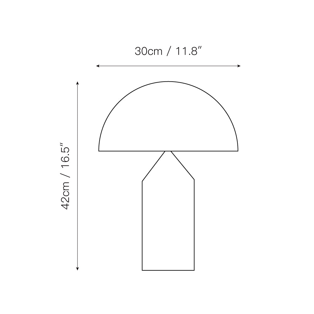 Mossie lámpara de mesa de alabastro