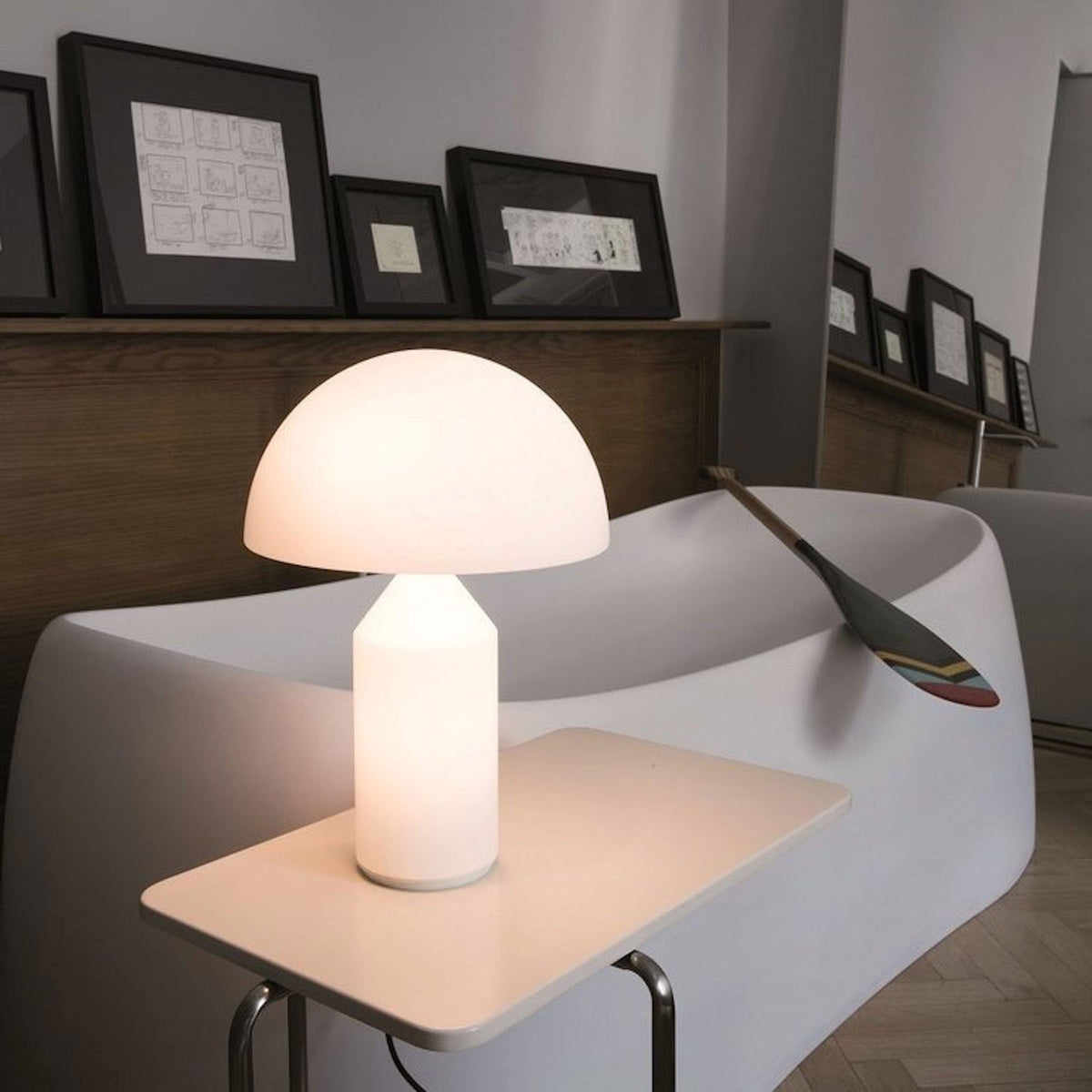 Celanielle lámpara de mesa de vidrio