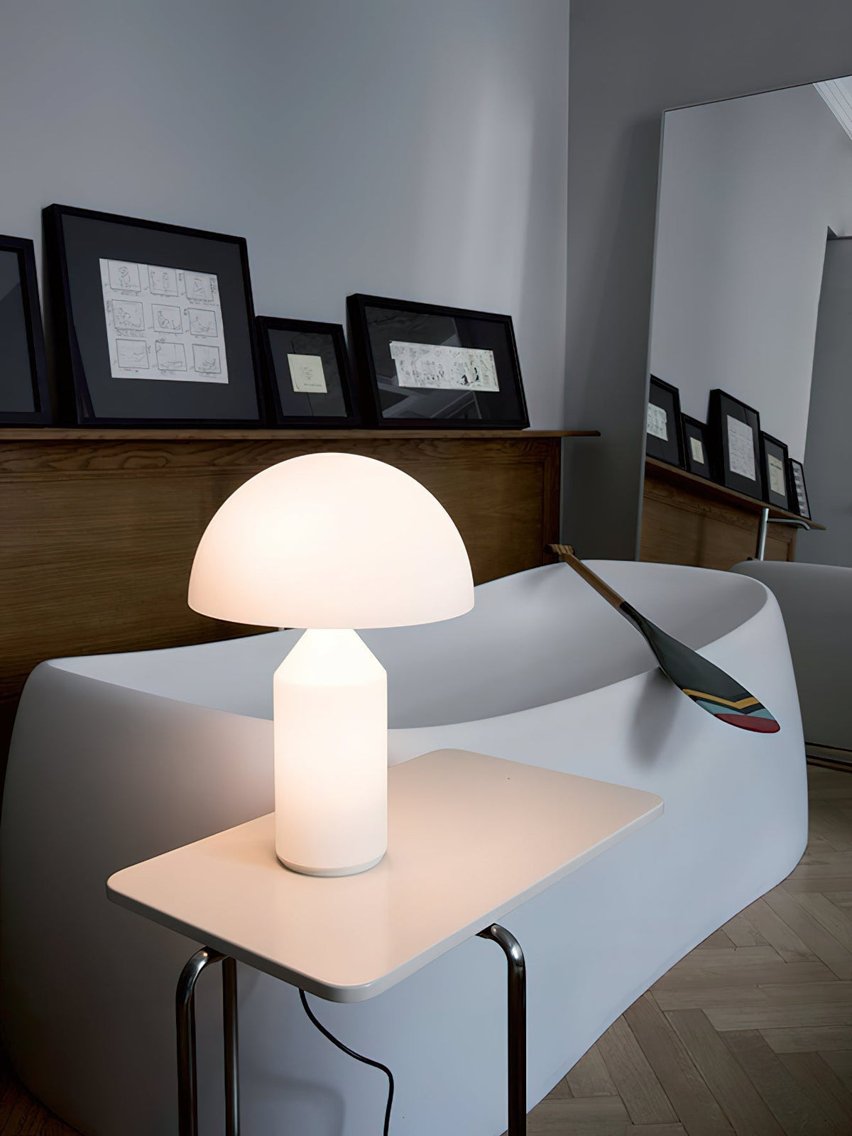 Celanielle lámpara de mesa de vidrio