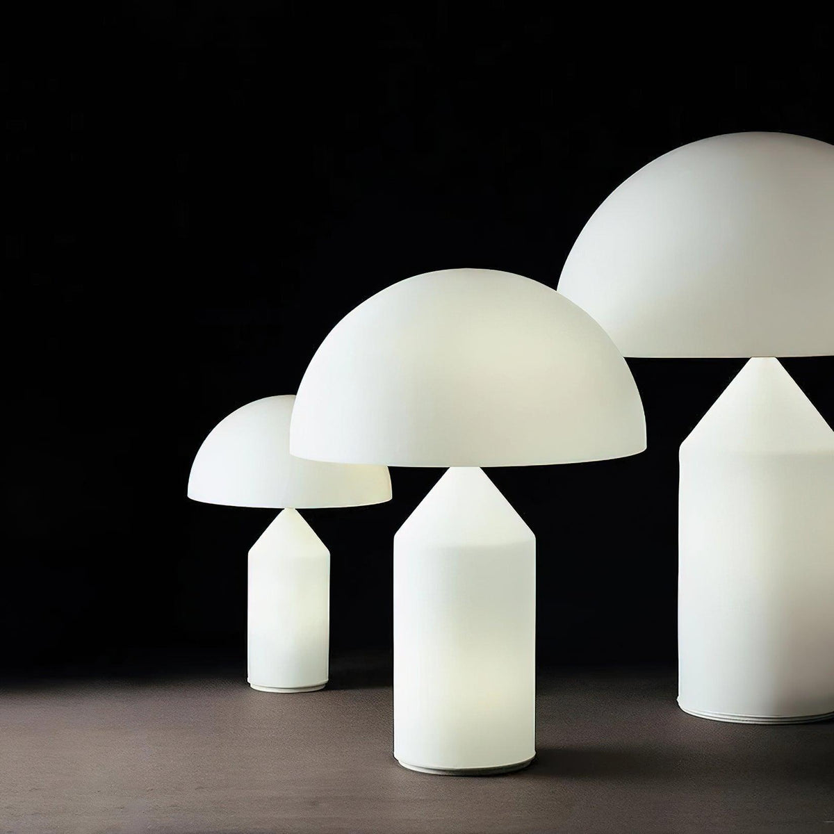 Hesrin lámpara de mesa artística de vidrio