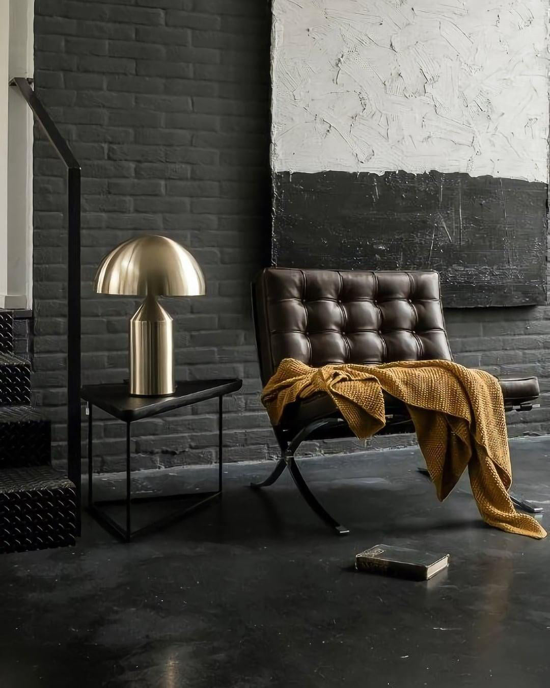 Selisina lámpara de mesa industrial minimalista