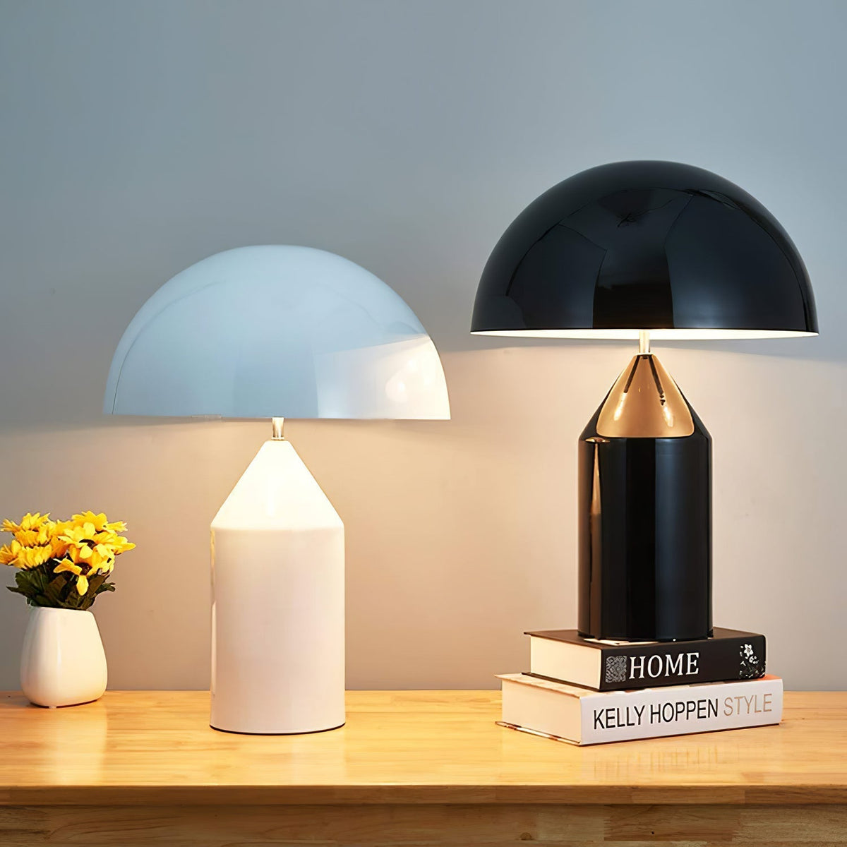Selisina lámpara de mesa industrial minimalista