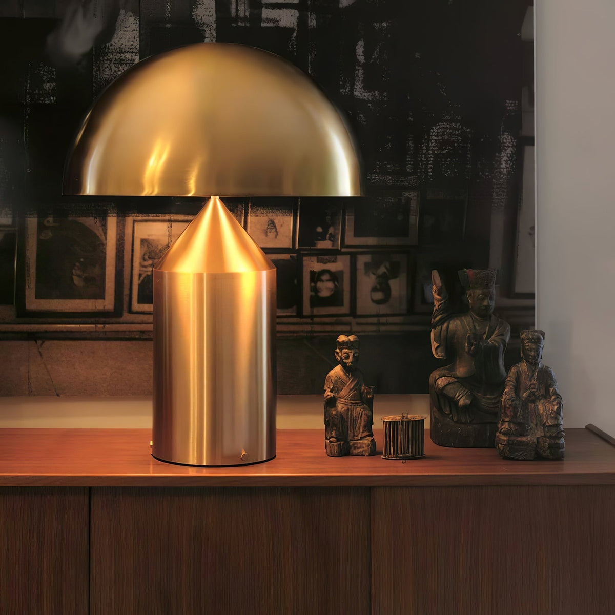 Selisina lámpara de mesa industrial minimalista