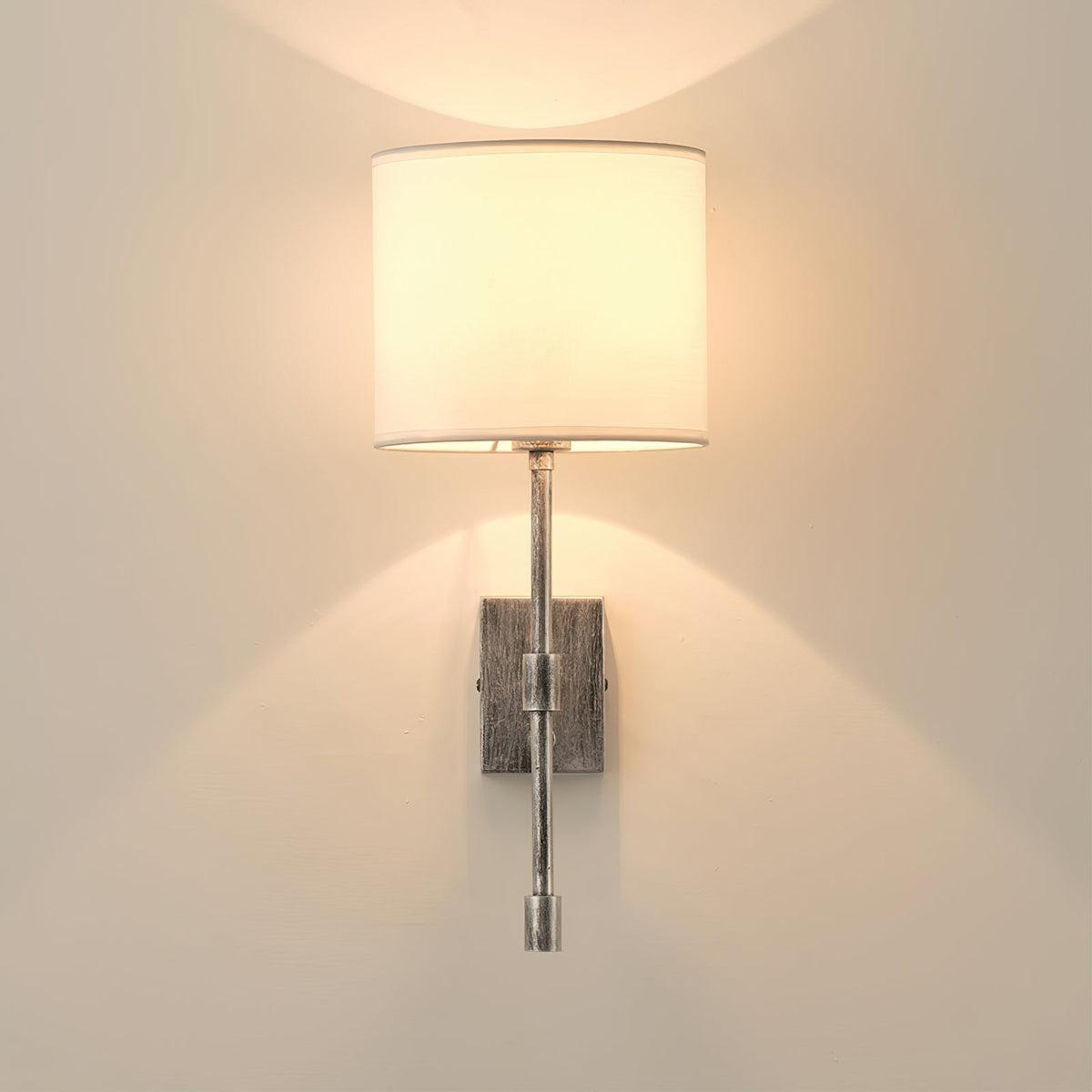 Eirikuvyo aplique de pared moderno minimalista de metal y tela