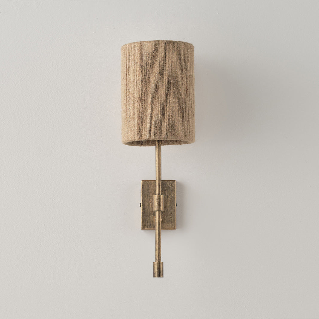 Eirikuvyo aplique de pared moderno minimalista de metal y tela