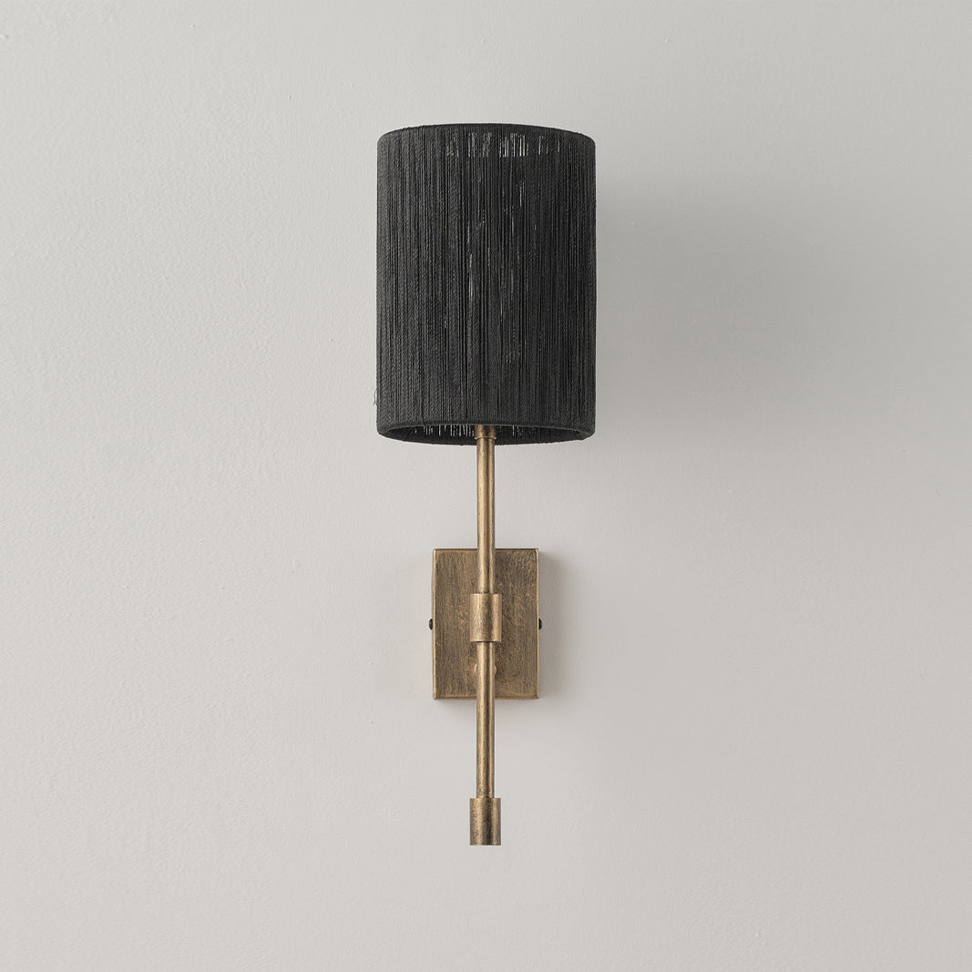 Eirikuvyo aplique de pared moderno minimalista de metal y tela